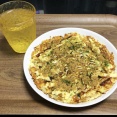 【貧乏飯】１食６６円で完成したもの。