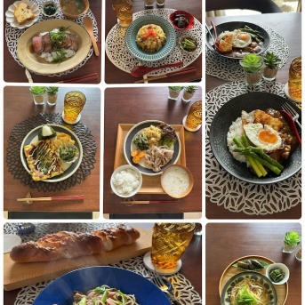 今週1週間の献立（昼・夜・おべんとう）と野菜で作るカラフル副菜