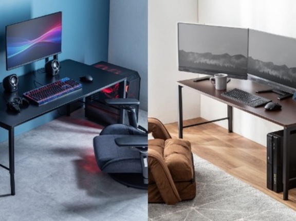 配線スッキリ、作業は広々！より使いやすく改良された幅120cmローデスク