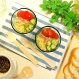 『Tofu veggie salad with salt-reduced Japanese basil dressing - Recipe No.1571 - 【English】』の画像