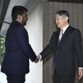 天皇陛下、スリランカ大統領と会見