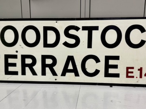 【激レア中古品】WOODSTOCK TERRACE、ヴィンテージサインボード！！