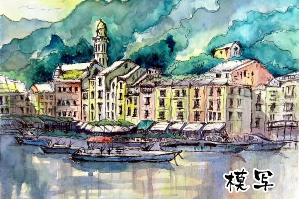 シニアから始めた透明水彩画 - 風景