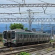 今日の12時前の会津若松駅　E721系・GV-E400系・キハE120系・あいづSATONO