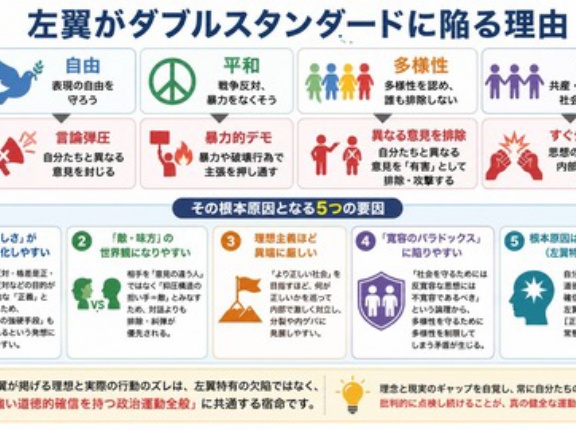 左翼がダブルスタンダードに陥る理由