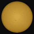 6月10日の太陽黒点（ほんと少しの間晴れ間に・・・）