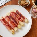 「ゆげたつらん」（遠浅よるべ）のきりたんぽのベーコンチーズ焼き