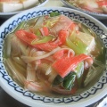 豆腐のカニ足あんかけと３種の副菜