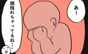 お腹の中から恥ずかしがり屋さん