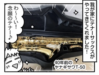 我が家にテナーサックスがやってきました！①