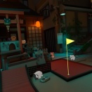 眠らない夜の東京でゴルフ