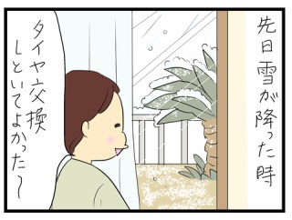 雪が降ったと思ったら
