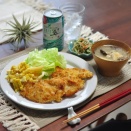 30年前からずっと作り続けているペラペラチキンカツで晩ごはん