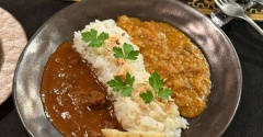 2色カレーとタンドリーチキンとジャガタコの夜ごはん