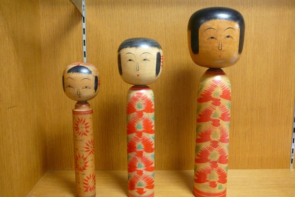 古品こけし　斎藤源吉 伝統こけし！斎藤源吉4本 古品こけし 斎藤源吉 伝統こけし！斎藤源吉③