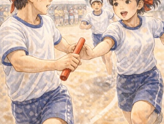 中学生活最後の運動会だった。 目玉種目のクラス対抗リレーで私は７組女子のアンカーだった。