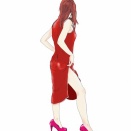 【画像】服を着ていても身体のドスケベが丸わかりな女