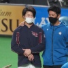西川遥輝が移籍後初めて札幌ドームに凱旋　稲葉GMと会話する場面も