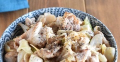 豚こまと長ネギの塩だれ丼