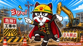 【現場猫】『プレス機点検中の警告札イラスト』が突きつける工場事故の現実…ネット「だから最近はスイッチに鍵がかけられる様にしてある」