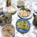 コサギ　～巣ごもり玉子の朝ご飯、豚肉とナスの煮物の晩ご飯～