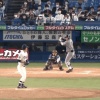 慶應・萩尾、今日も元気にホームラン