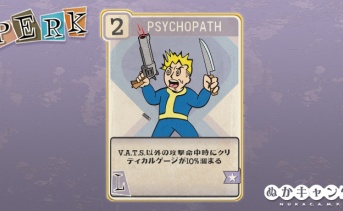 Fallout 76：Psychopath（Luck）