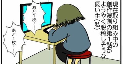 執筆中の突然死だけは回避したい飼い主(私)