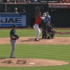 大谷翔平、第4打席でバースからファースト強襲の内野安打！