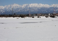 2021立山連峰冬景色④富山地方鉄道の常願寺川橋梁です! : アウトドア