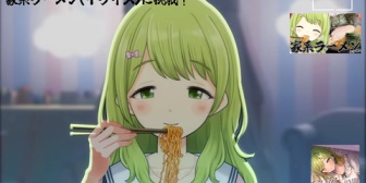 【にじさんじ】森中、人生初の家系ラーメン＋ライスに挑戦！スープもほぼ完飲←『かざちゃん家系もいけるやん』
