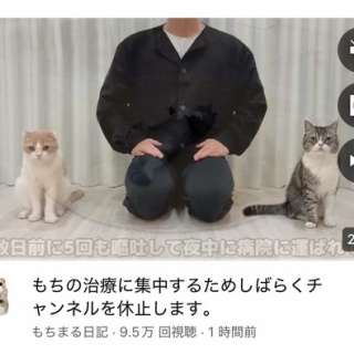 『【悲報】もちまる日記、しばらくチャンネル休止へ』の画像