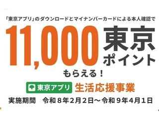【速報】東京ポイント11000円、配布開始へ