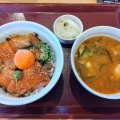 なか卯の新メニュー『サーモンユッケ丼』を食す。飯田市『なか卯飯田上郷店』