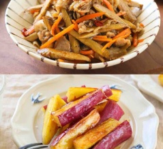 【サーモス連載】ごぼうと豚肉のおかずきんぴら＆さつまいものハニーバターソテー