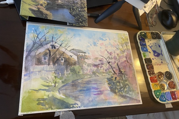水彩的生活KUROKAWAの透明水彩画 - 大阪