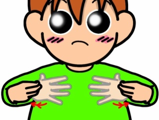 手話単語：２５６８　【脱水】