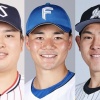 次のA～Cはそれぞれ清宮、安田、村上の今季成績である