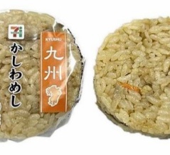 九州エリアのセブン‐イレブン限定！「かしわめし」のおにぎり2種