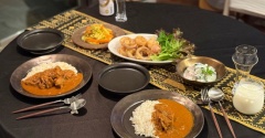 オールインワンスパイスカレーとインド料理の副菜の夜ごはん