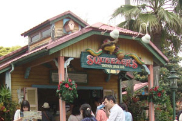 スクウィーザーズ トロピカル ジュースバー ディズニーランドで夢の時間を