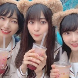 『[ノイミー] 冨田菜々風「(もえこ＆さやや)3人で夢の国行ってきたよ＾＾せいふくでぃずにー」』の画像