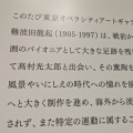 都内レポートその１ 東京オペラシティアートギャラリー「難波田龍起」。