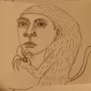 バナナを食べるサル