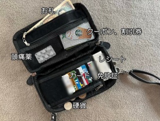 荷物を最小限にしたい人のためのお財布ショルダー（中年も可）