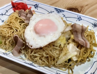 村上「ソースあと掛け焼きそば」