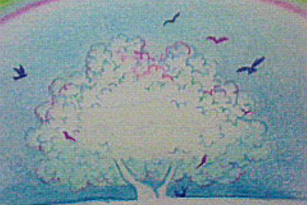 にじいろ絵描き てじまともこ 色鉛筆