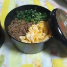 孫の夕食弁当とお夜食。