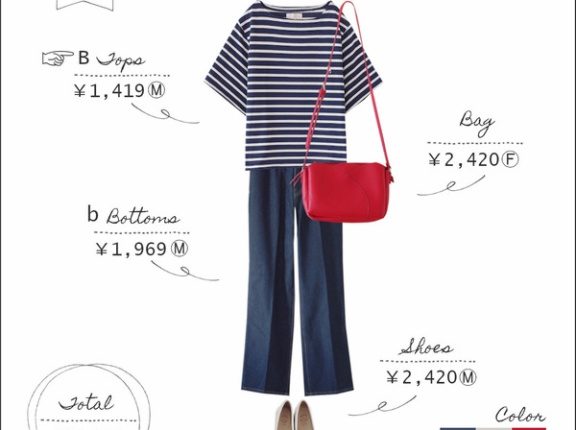 【全身しまむら8000円台コーデ】赤を差し色にした夏のフレンチカジュアルコーデ(6着で一週間着回し)、Taiyouさん新作情報