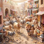 インドの伝統「牛糞水風船」←ヤバすぎて草